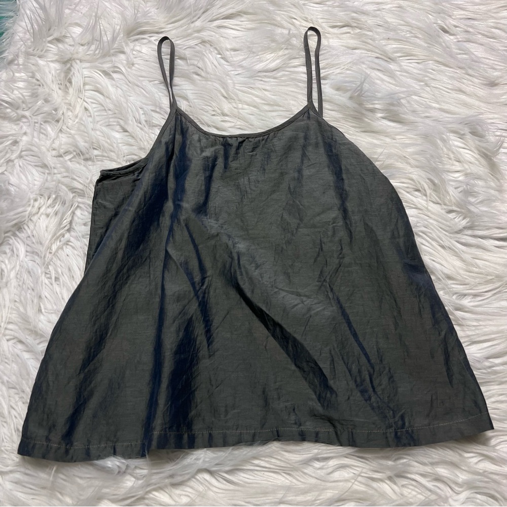 Péro - designer silk blend tank top Elegant Gray Women's Top